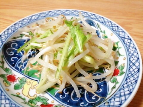 レンジで☆もやしと水菜のナムル